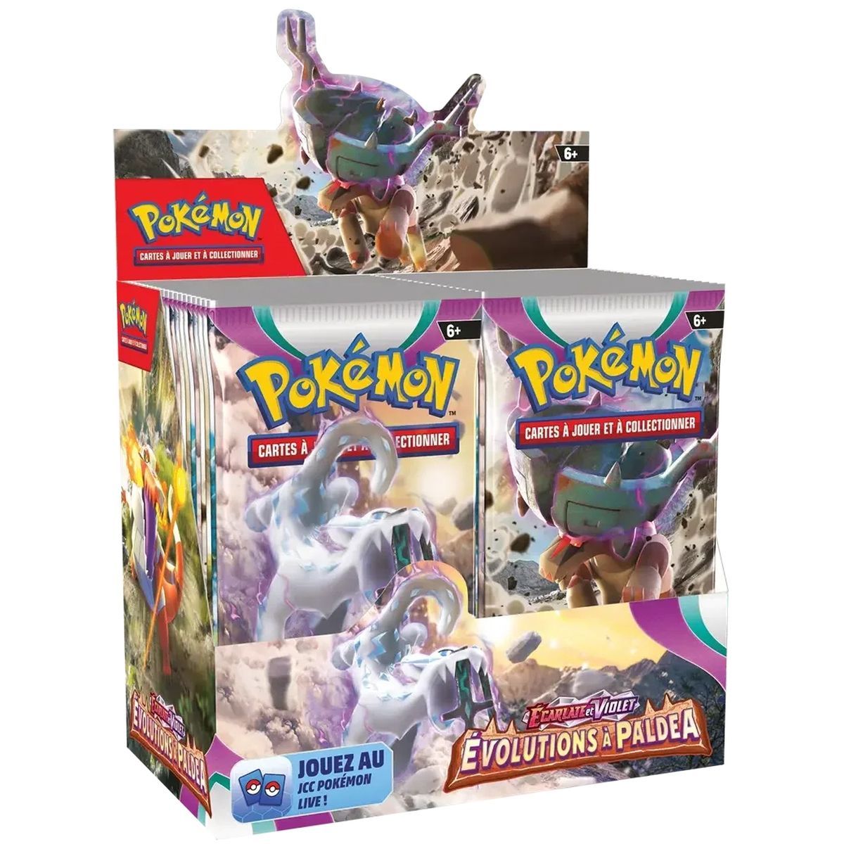 Display Pokémon EV02 Évolutions à Paldea face avant