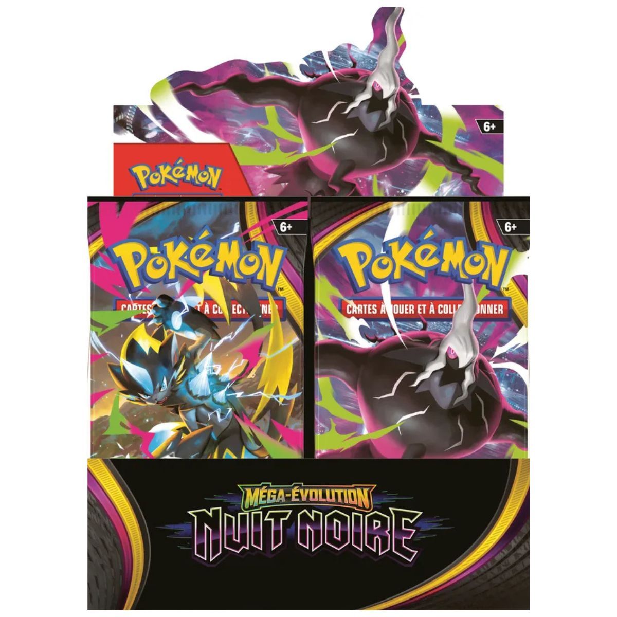 Display Pokémon ME05 Nuit Noire vue de côté