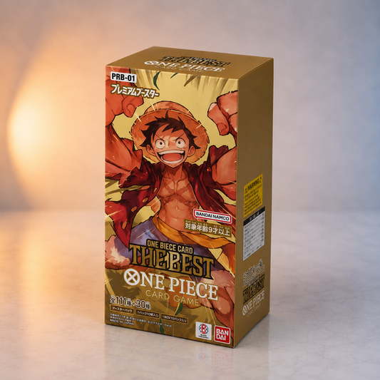 Display One Piece Card The Best PRB-01 premium booster version japonaise scellé, 10 boosters