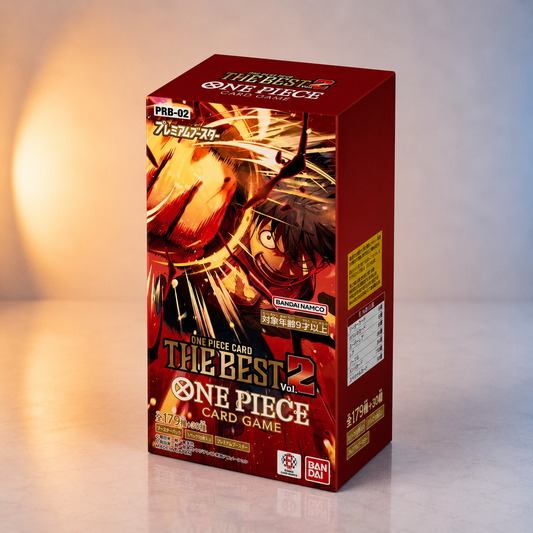 Display One Piece Card The Best Vol. 2 PRB-02 premium booster version japonaise scellé, 10 boosters