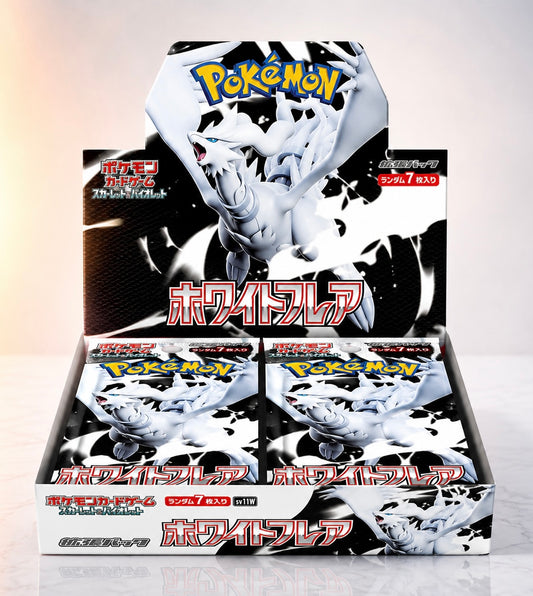 Display Pokémon SV11W White Flare version japonaise scellé, 20 boosters