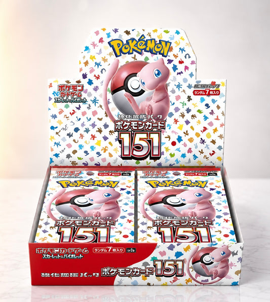 Display Pokémon SV2a Pokémon Card 151 version japonaise scellé, 20 boosters